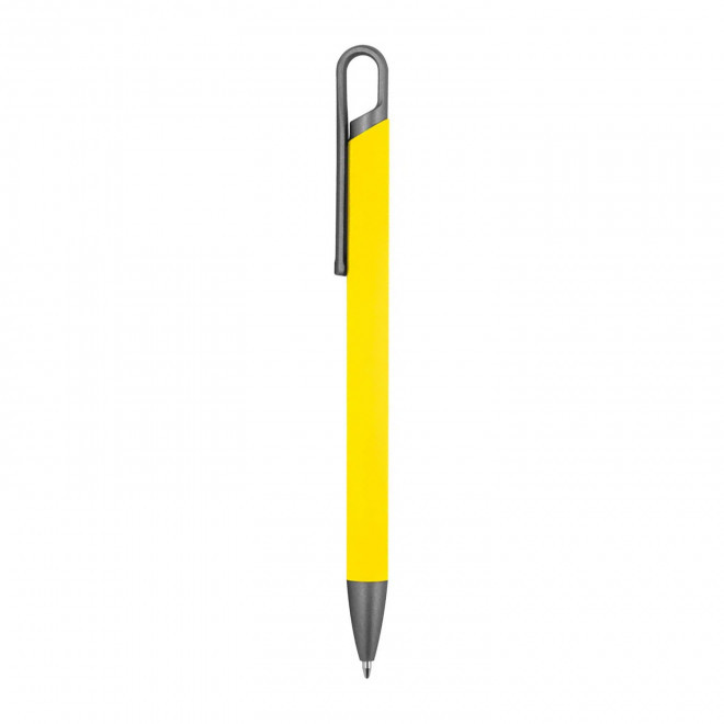 STYLO EN ALU RECYCLE PERSONNALISE 'ROCKET SOFT' - jaune