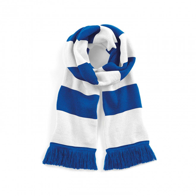 ECHARPE PERSONNALISEE 'STADIUM SCARF' - blanc/bleu royal