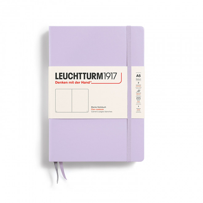 CARNET A5 LEUCHTTURM1917 PERSONNALISE 'MEDIUM A5 LIGNE' - lilas