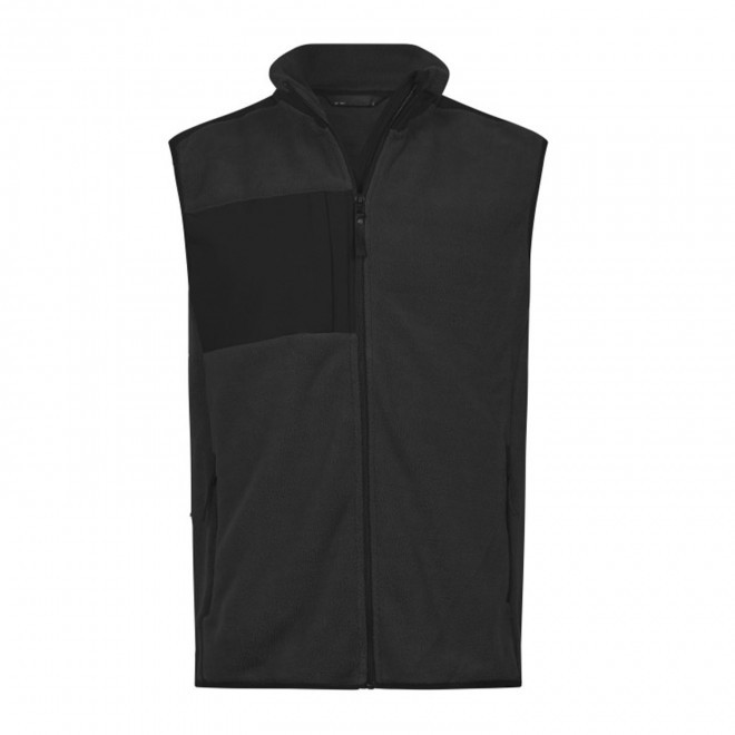 BODYWARMER POLAIRE PERSONNALISE MIXTE 'MOUNTAIN FLEECE' - noir