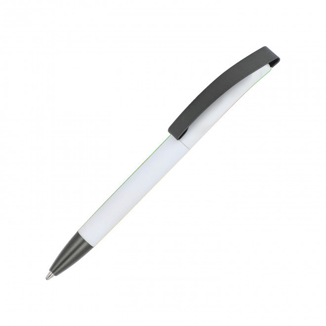 STYLO PUBLICITAIRE 'METASOFT' - blanc