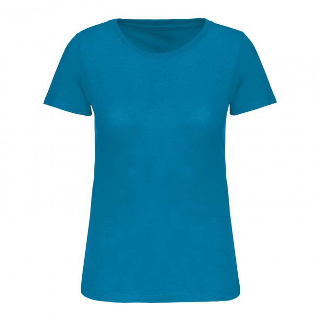 TEE-SHIRT PERSONNALISABLE BIO COULEUR FEMME 'KARIBA 150' - bleu