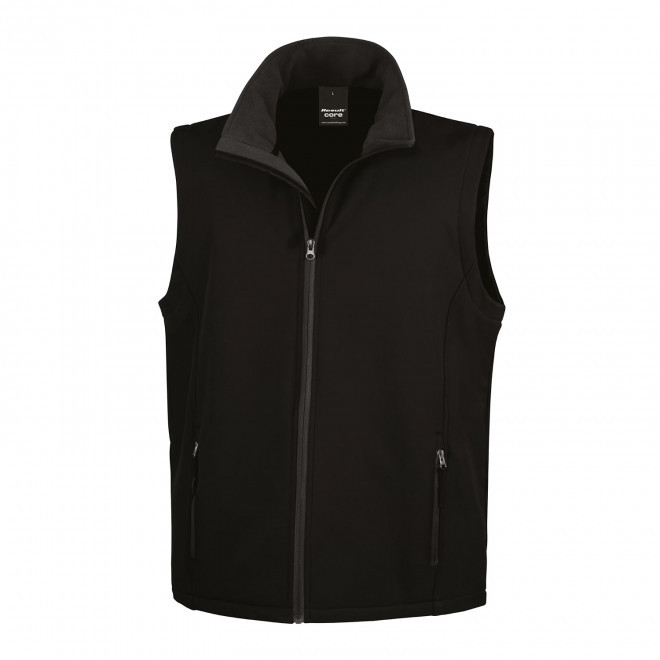 BODYWARMER PERSONNALISE SOFTSHELL HOMME RESULT 'RETALO' - noir