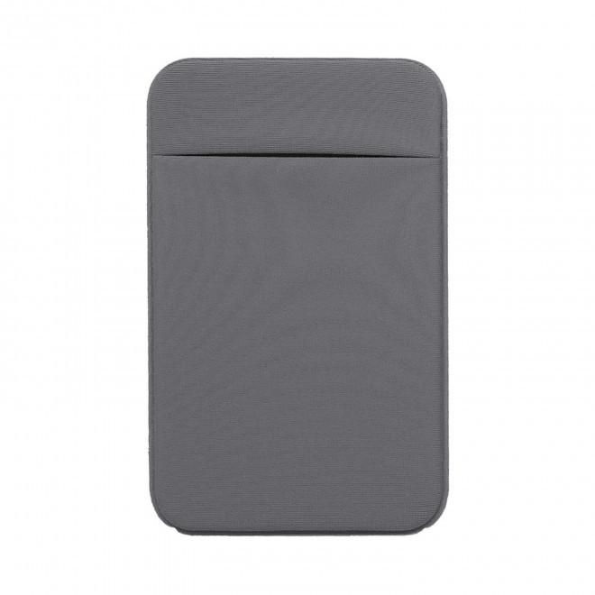 PORTE-CARTE TELEPHONE PERSONNALISABLE 'LEANA' - gris