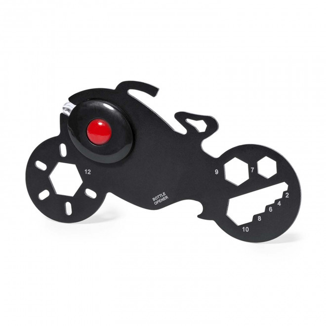 CARTE MULTI-FONCTION PERSONNALISEE 'FESTO MOTO' - noir