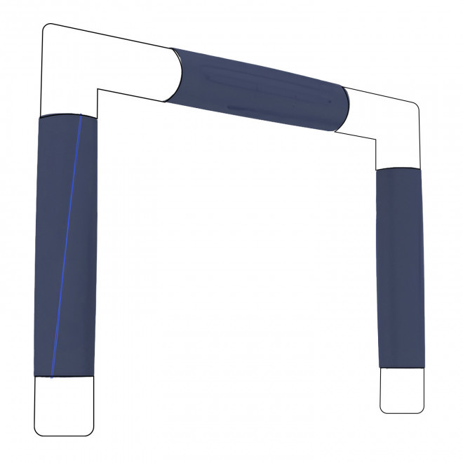 TOILE REMPLACEMENT ARCHE PERSONNALISEE 'HYRA' L - (L) 450 x 320 cm