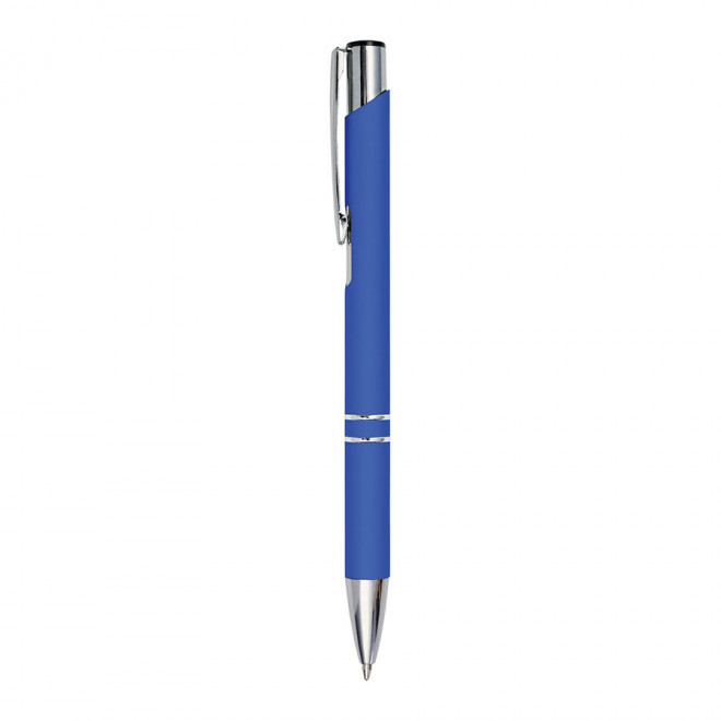 STYLO PUBLICITAIRE EN ALUMINIUM MINE BLEUE 'OLEG SOFT' - bleu royal