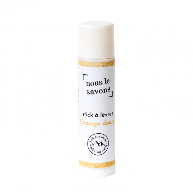 STICK A LEVRES BIO 5G PERSONNALISE 'SANDY' - orange douce