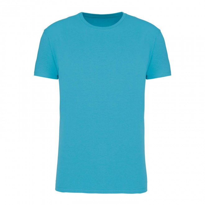 TEE-SHIRT PERSONNALISABLE BIO COULEUR MIXTE 'KARIBA 190' - bleu turquoise