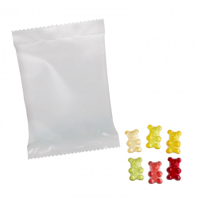 BONBONS GOMME DE FRUITS PERSONNALISABLE 'PIMPY OPAQUE'  - ourson