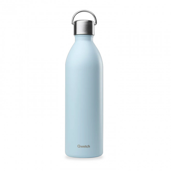 BOUTEILLE ISOTHERME QWETCH® ACTIVE 1L - bleu pastel
