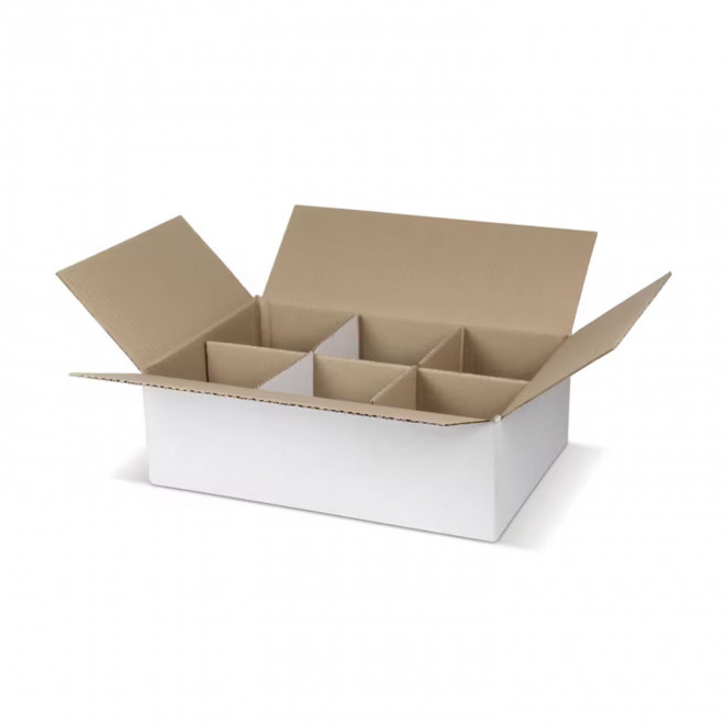 BOITE CADEAU POUR 6 MUGS 'BOITEAU' - blanc