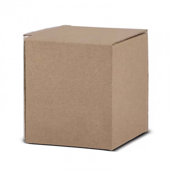 BOITE CADEAU 1 MUG PERSONNALISEE 'BOITEAU EUROPE QUADRI' - marron