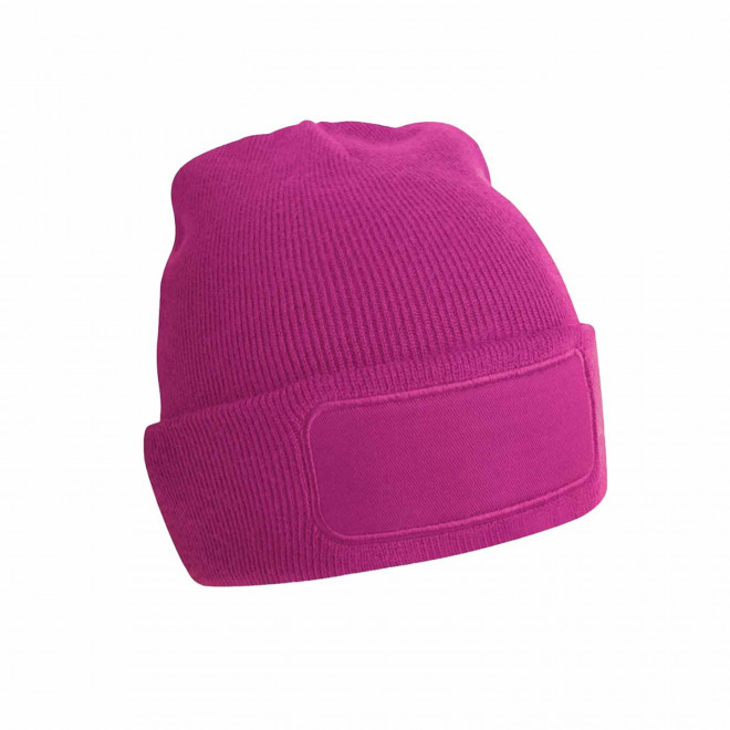 BONNET REVERS PERSONNALISABLE 'CAPELINO PATCH RECTANGLE' - fuchsia