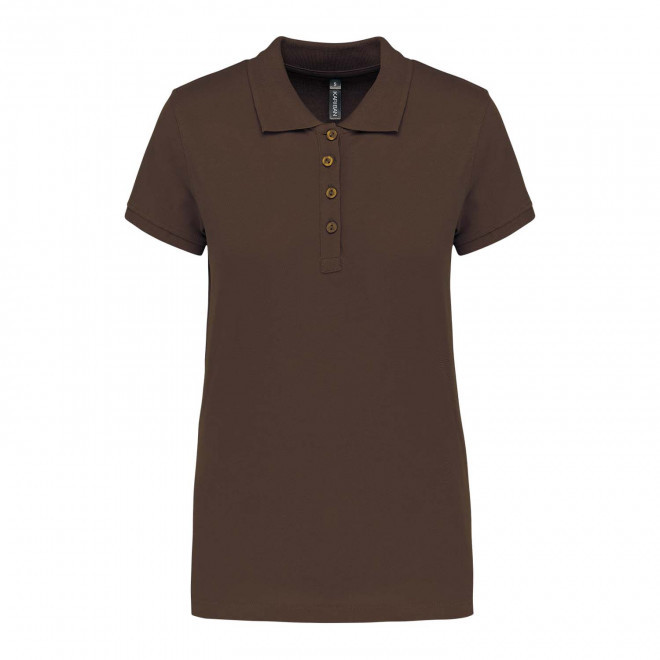 POLO FEMME PERSONNALISABLE 'KARIBO 180' - chocolat