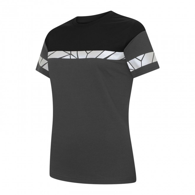 TEE-SHIRT FEMME PERSONNALISABLE PROJOB 'PROGRESSION 7005' - noir/rouge