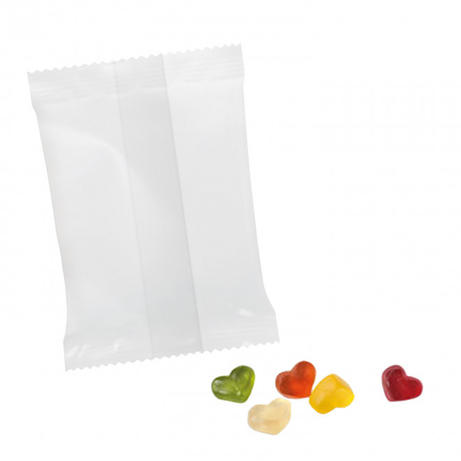 LOT DE 100 SACHETS DE BONBONS PERSONNALISABLES 'HARIBO' - coeur