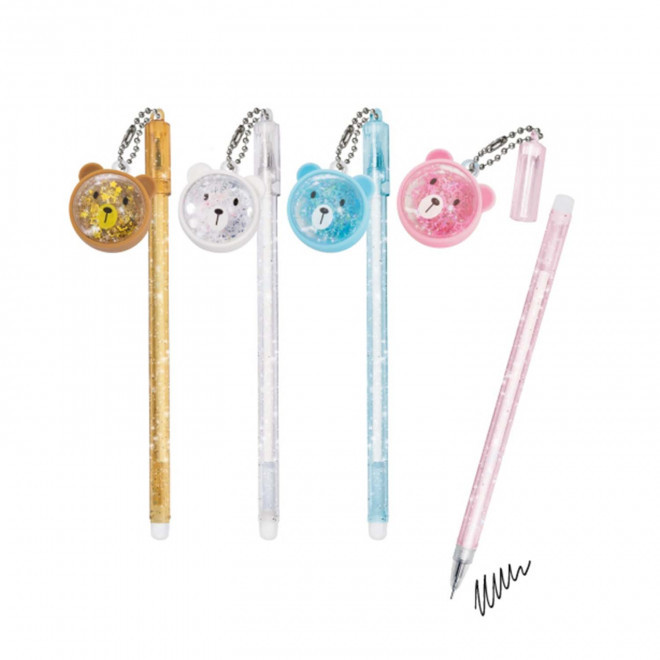 LOT DE 4 STYLOS PERSONNALISABLES 'TADDY' - multicolore