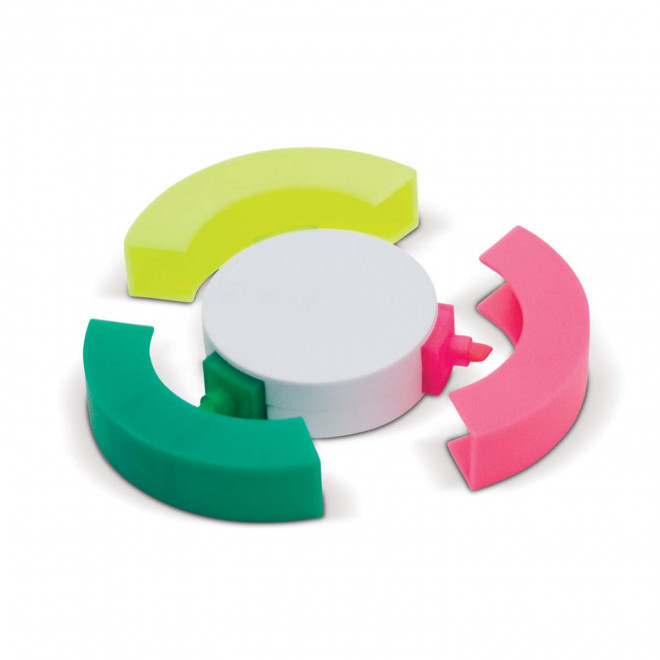 RAPIDE 4J - SURLIGNEUR ROND 'TIROND' - blanc/vert