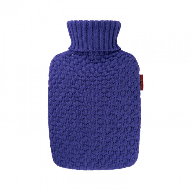 BOUILLOTTE PERSONNALISABLE 1.8L HOUSSE COTON BIO 'CALDA' - bleu