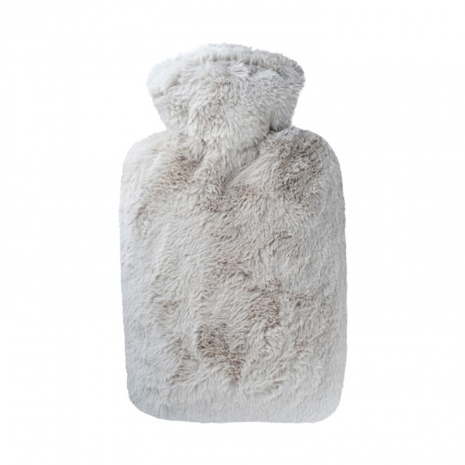 BOUILLOTTE PERSONNALISABLE 1.8L HOUSSE POILS LONGS 'CALDA' - beige