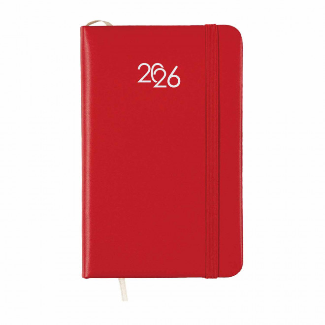 AGENDA SEMAINIER PERSONNALISABLE 'MARCHO MINI' - rouge