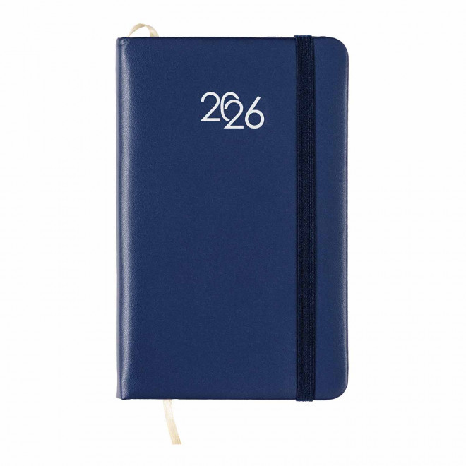 AGENDA SEMAINIER PERSONNALISABLE 'MARCHO MINI' - bleu marine