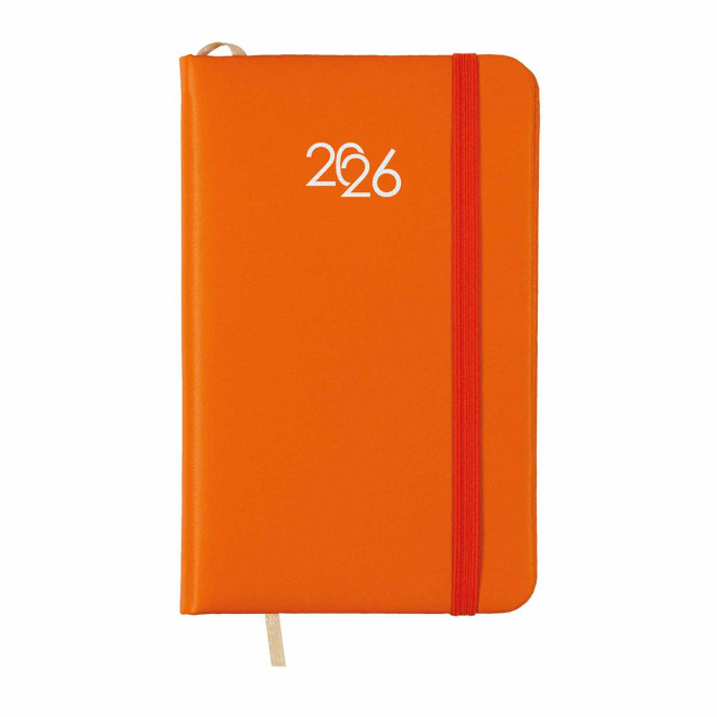 AGENDA SEMAINIER PERSONNALISABLE 'MARCHO MINI' - orange