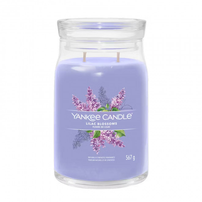 BOUGIE DEUX MECHES GRANDE 'YANKEE CANDLE' - jardin aux lilas