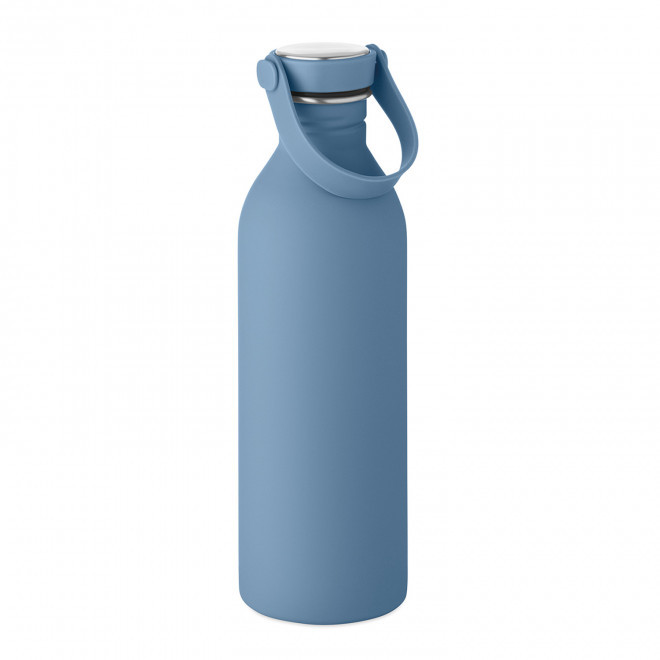 BOUTEILLE PERSONNALISABLE EN ACIER RECYCLE 500ML ' LURA' - bleu petrole