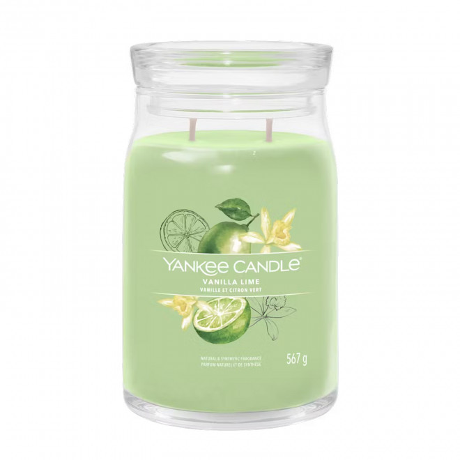 BOUGIE DEUX MECHES GRANDE 'YANKEE CANDLE' - vanille citron vert