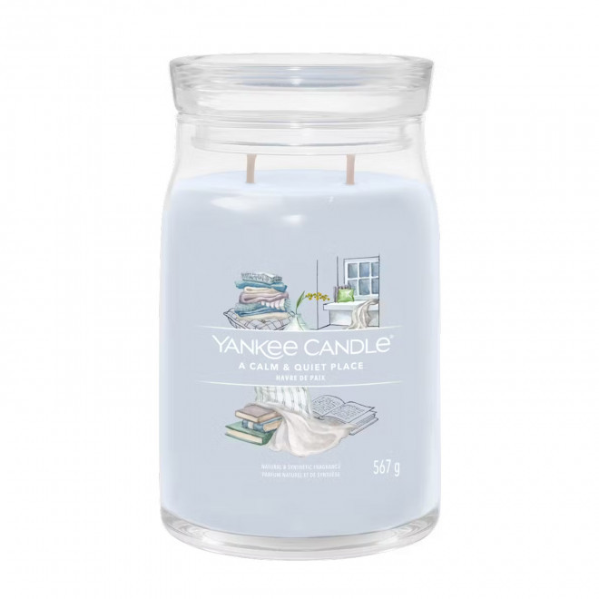 BOUGIE DEUX MECHES GRANDE 'YANKEE CANDLE' - havre de paix