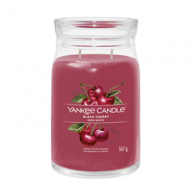 BOUGIE DEUX MECHES GRANDE 'YANKEE CANDLE' - cerise griotte