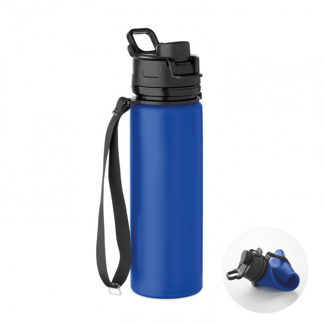 GOURDE PLIABLE PERSONNALISABLE 500ML 'XYON' - bleu royal