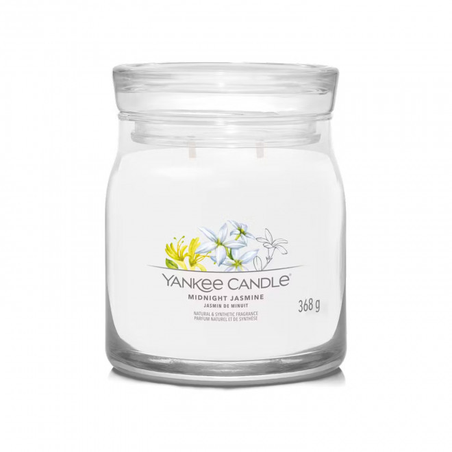 BOUGIE DEUX MECHES MOYENNE 'YANKEE CANDLE' - jasmin de minuit