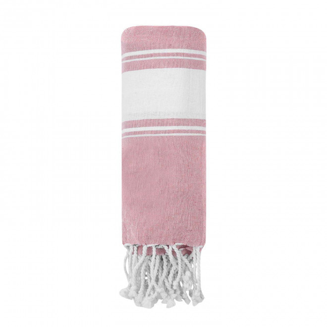 PAREO/FOUTA PERSONNALISABLE 'HORTENSE 180 CLASSIC' - rose
