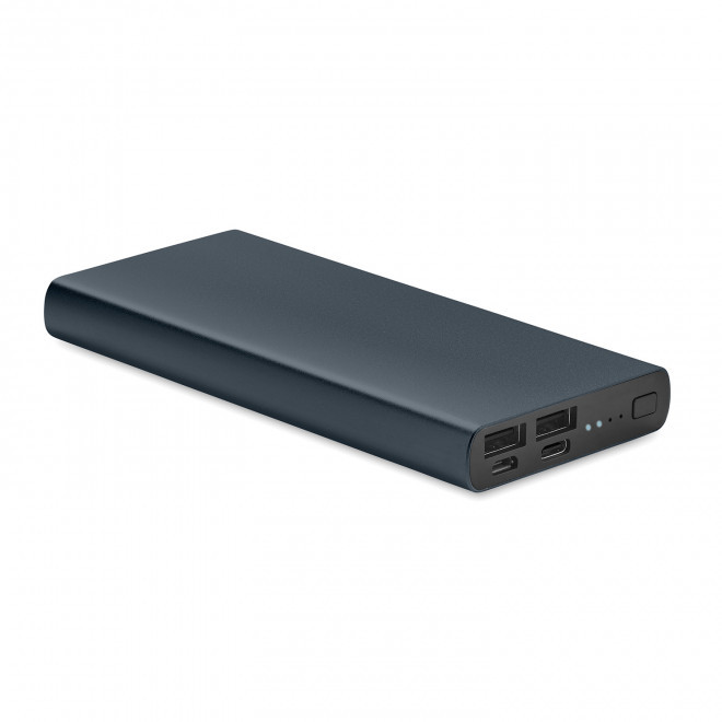BATTERIE DE SECOURS PUBLICITAIRE 'POWERDOCK 10 000 MAH' - bleu marine