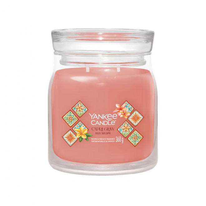 BOUGIE DEUX MECHES MOYENNE 'YANKEE CANDLE' - soleil sur capri