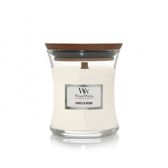 BOUGIE PARFUMEE MECHE BOIS 'WOODWICK MINI' - gousse de vanille