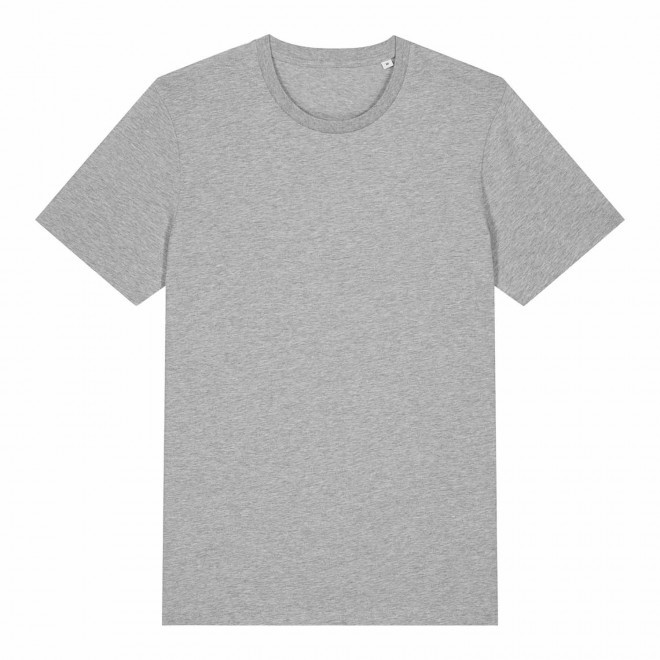 TEE-SHIRT MIXTE PERSONNALISABLE CHINE 'CRAFTER' - gris chiné