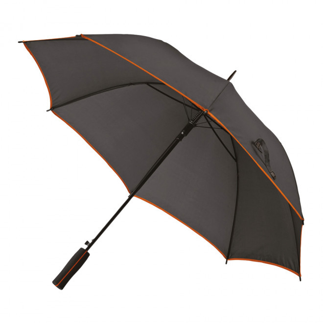 PARAPLUIE PUBLICITAIRE MANCHE DROIT AUTOMATIQUE 'TOOREEN' - orange