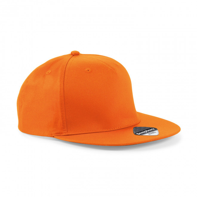 CASQUETTE SNAPBACK PERSONNALISABLE 'FLAT PEAK' - orange