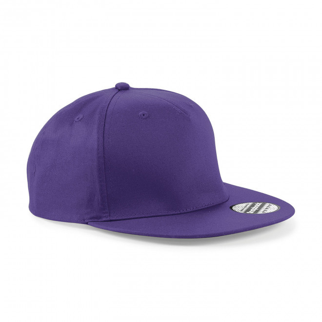 CASQUETTE SNAPBACK PERSONNALISABLE 'FLAT PEAK' - violet