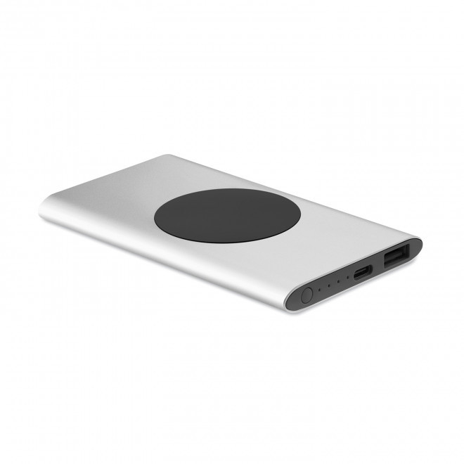BATTERIE PERSONNALISABLE INDUCTION 'LERGEN 5000 MAH' - argent 