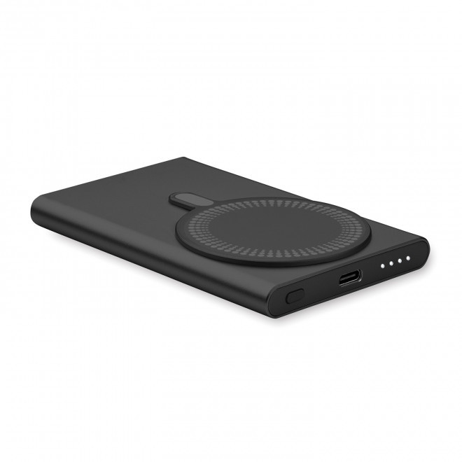 BATTERIE PERSONNALISABLE MAGNETIQUE 5000 MAH 'MAGITI' - noir