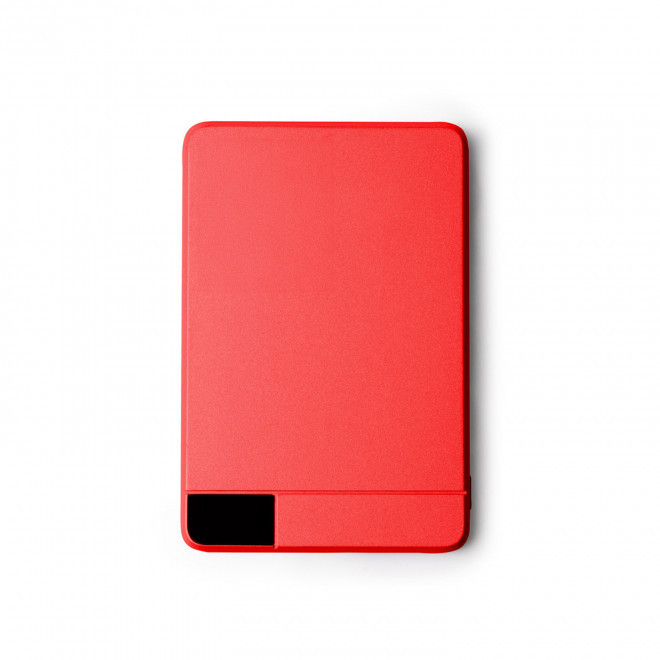 BATTERIE PERSONNALISABLE MAGNETIQUE 5000 MAH 'ALUMANO' - rouge