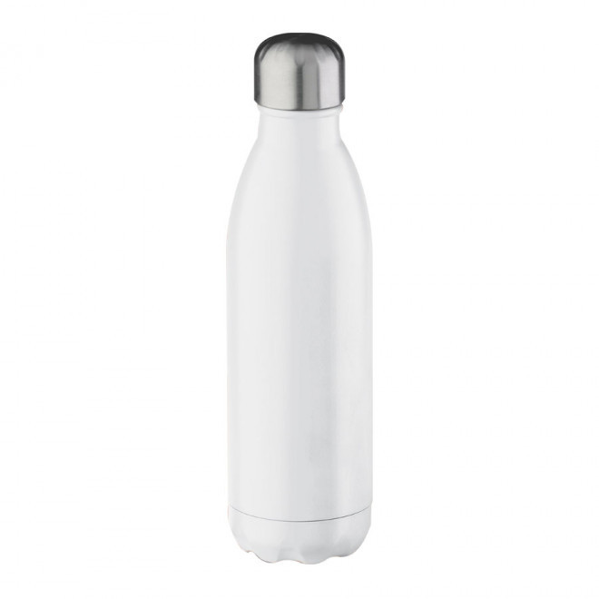 BOUTEILLE ISOTHERME PUBLICITAIRE EN INOX 750ML 'ASTRIO' - blanc