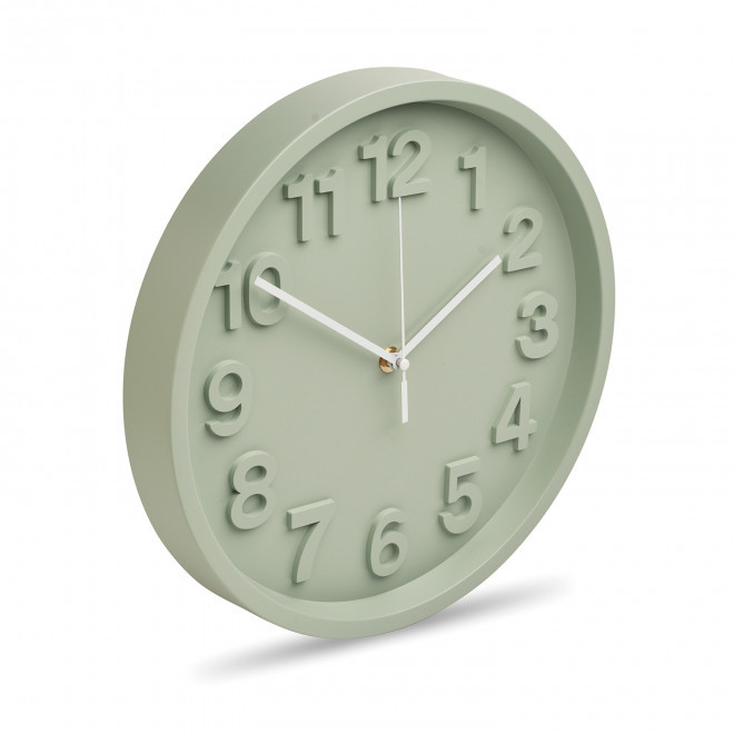 HORLOGE MURALE PERSONNALISEE 'MURHEURE' - vert