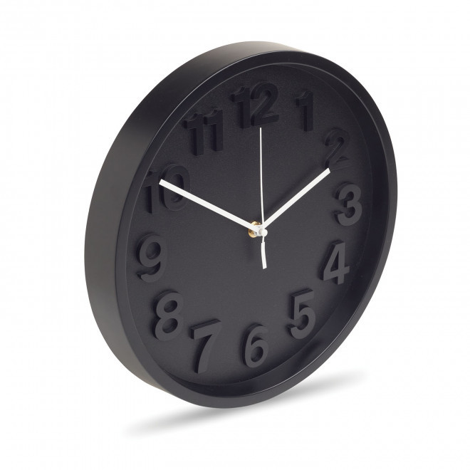 HORLOGE MURALE PERSONNALISEE 'MURHEURE' - noir