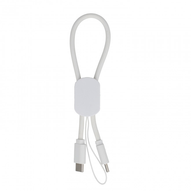 CABLE MINI 60W PERSONNALISABLE 'PITIO' - blanc